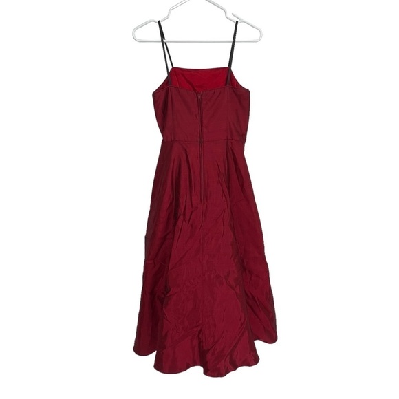 Be Smart Red Strapless Tulle Lined Swing Dress Size 5/6 Women’s - Picture 3 of 6